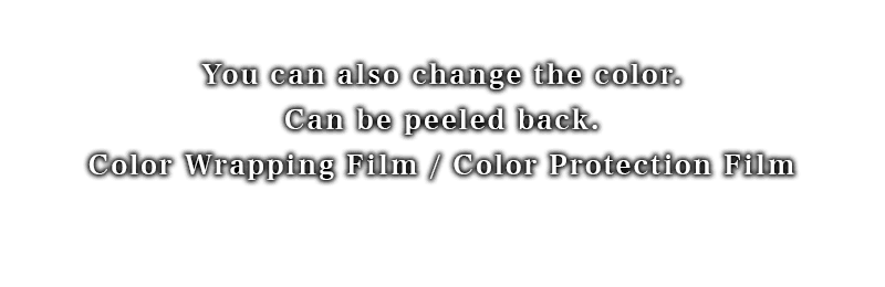 You can also change the color!.Can be peeled back.Color Wrapping Film