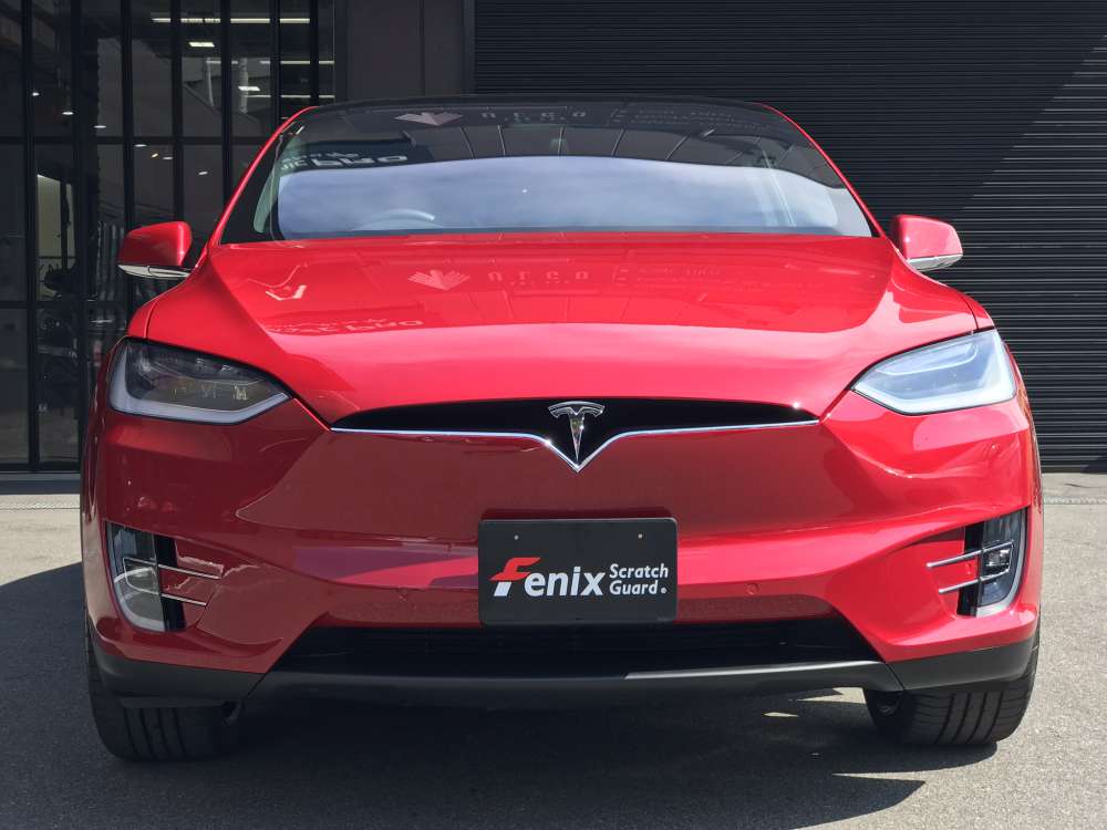 Tesla model XテスラモデルX Fenixペイントプロテクションフィルム施工事例