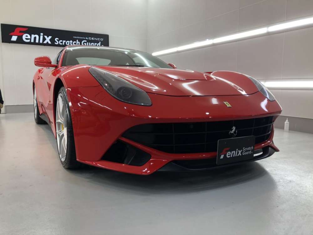 フェラーリ　F12　 Fenix Scratch Guard ペイントプロテクションフィルム施工