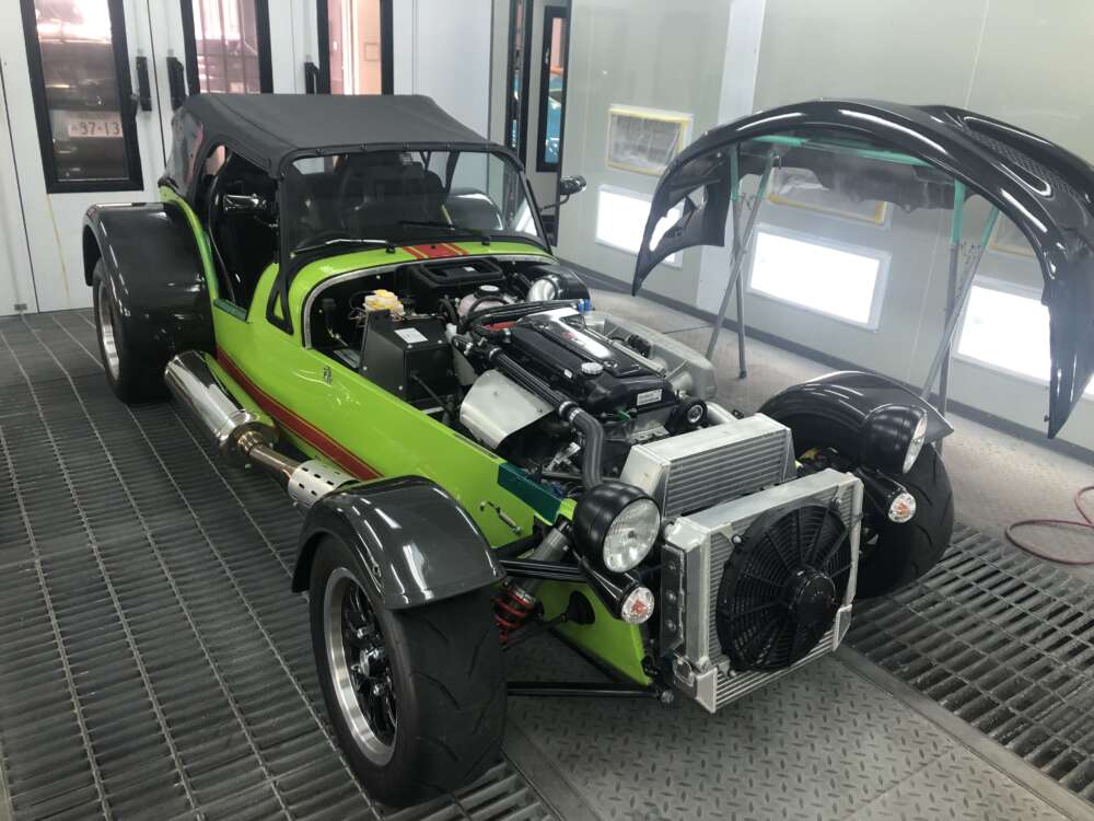 Lotus ケータハムスーパーセブン　クリアプロテクションフィルム施工事例