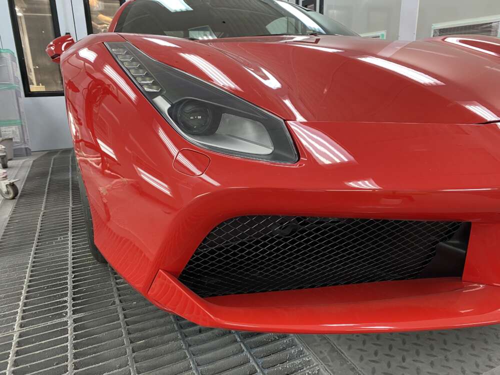 Ferrari 488 クリアプロテクションフィルム施工事例