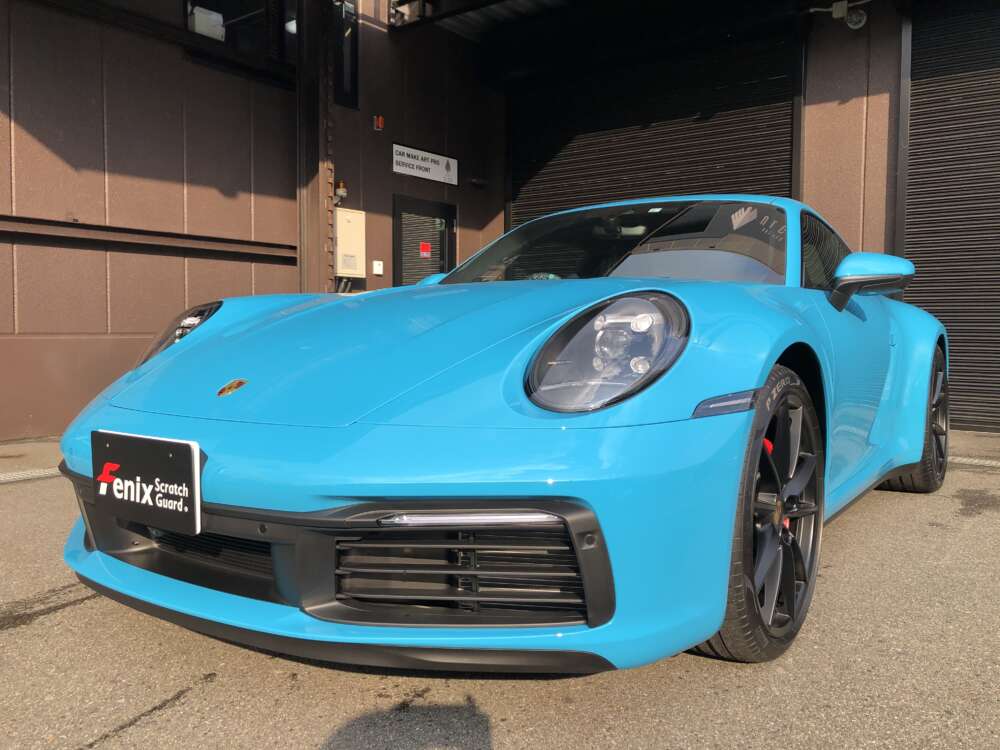 Porsche 992クリアプロテクションフィルム施工事例